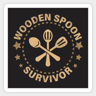 Wooden Spoon Survivor Sticker